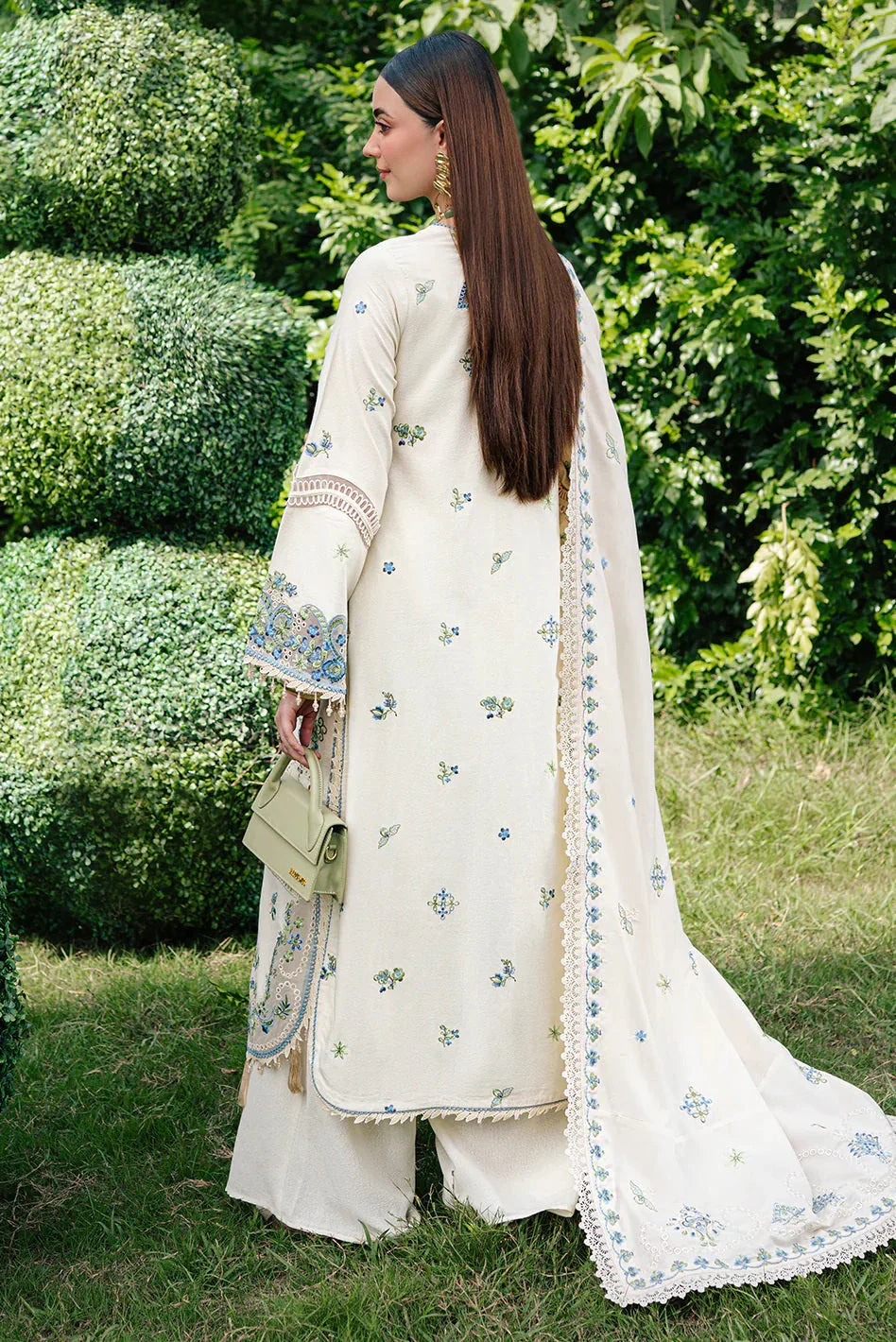 03 Piece Stitched Cotton Suit - Ready To Wear
