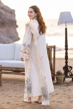Chikankari Multi Thread Embroidered Lawn 3-Piece Stitched Suit with Organza Dupatta | Ready To Wear