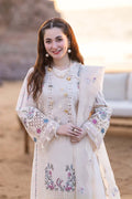 Chikankari Multi Thread Embroidered Lawn 3-Piece Stitched Suit with Organza Dupatta | Ready To Wear