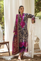 03-Piece Printed Lawn Suit With Embroidery - Ready To Wear