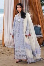 03 Piece Stitched Lawn With Chikankari Embroidered Suit - Ready To Wear