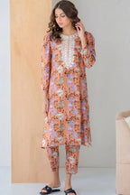 02 Piece Stitched Cotton Suit - Ready To Wear