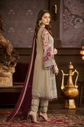 03 Piece Stitched Chiffon Suit - Ready To Wear