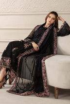 03 Piece Stitched Chiffon Suit - Ready To Wear