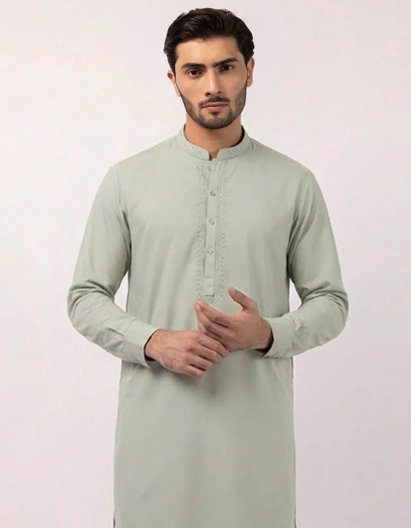 Mint Blended Semi-Formal Kameez Shalwar for Men | Ready To Wear