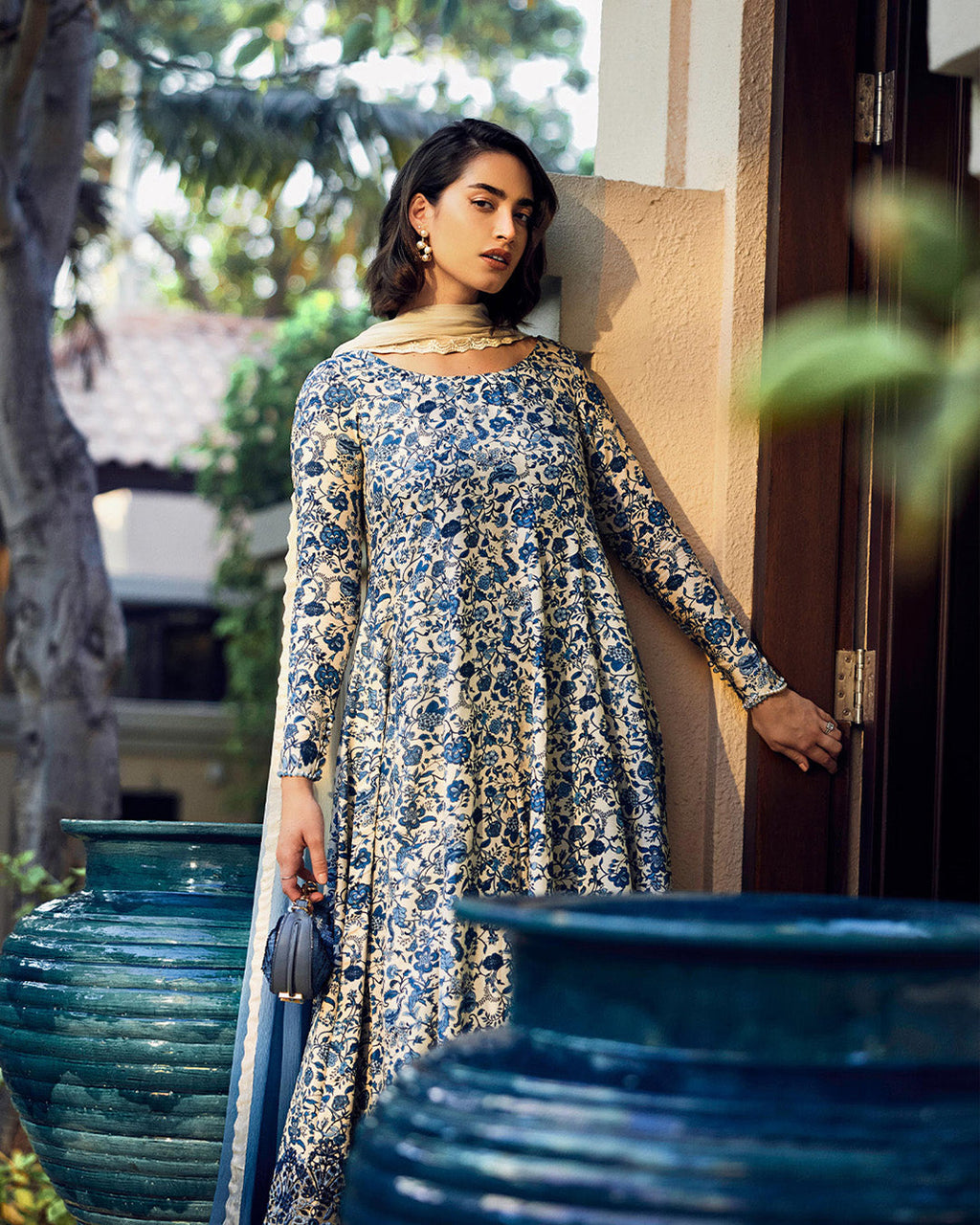03 Piece Stitched Khaddar Suit - Ready To Wear