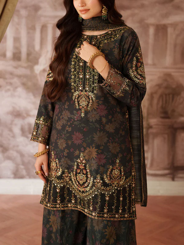 Embroidered Lawn 3 Piece Stitched Suit