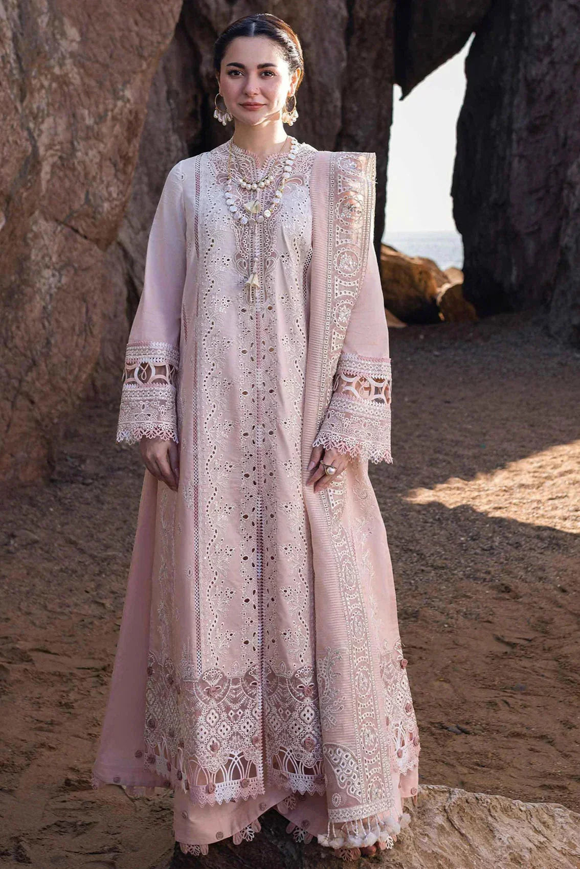 03-Piece Lawn Suit With Embroidery - Ready To Wear
