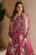 Embroidered Chiffon 3-Piece Stitched Suit with Net Dupatta & Silk Trouser | Ready To Wear