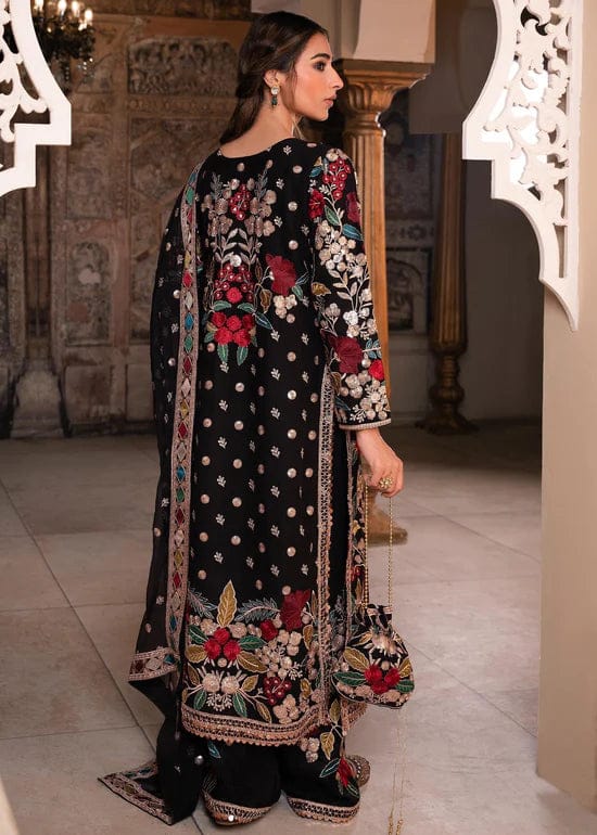 03 Piece Stitched Luxury Chiffon Embroidery Suit - Ready To Wear