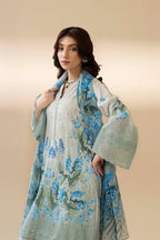 03 Piece Stitched Lawn Suit - Ready To Wear