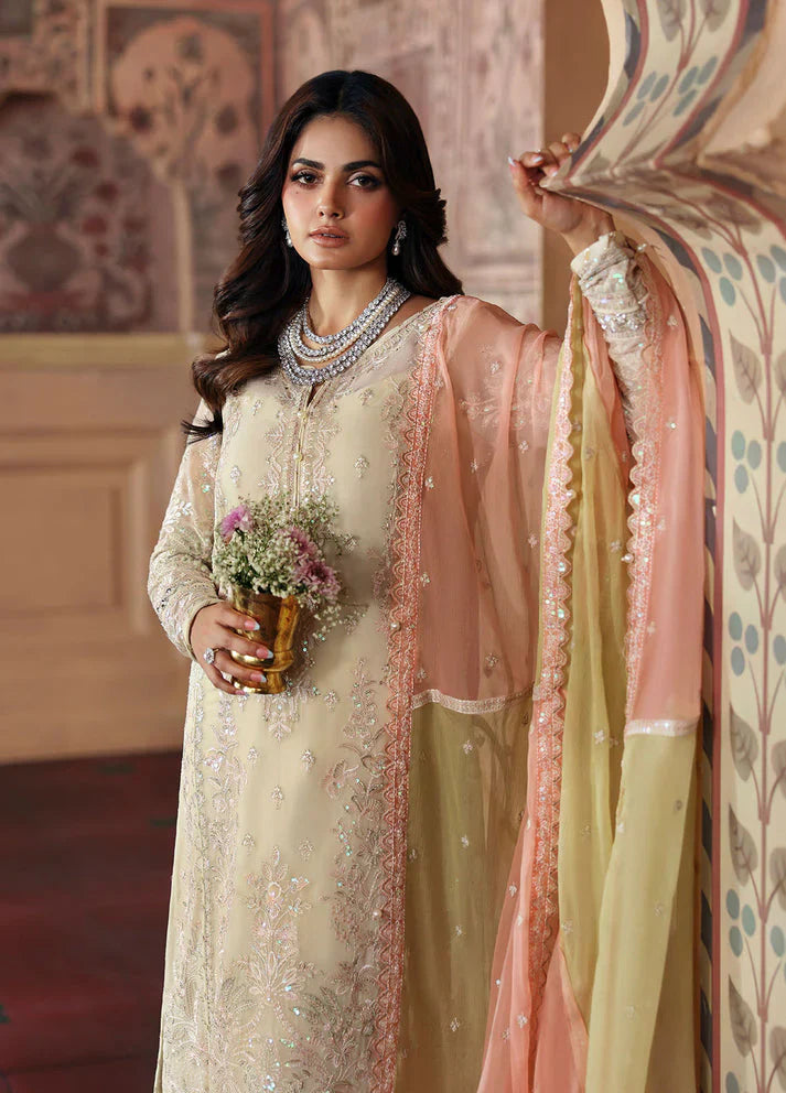 03 Piece Stitched Chiffon Suit - Ready To Wear