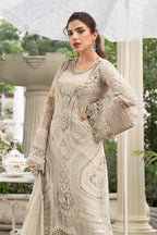 03 Piece Stitched Embroidered Chiffon Suit - Ready To Wear
