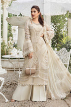 03 Piece Stitched Embroidered Chiffon Suit - Ready To Wear