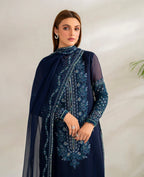 03 Piece Stitched Chiffon Suit - Ready To Wear