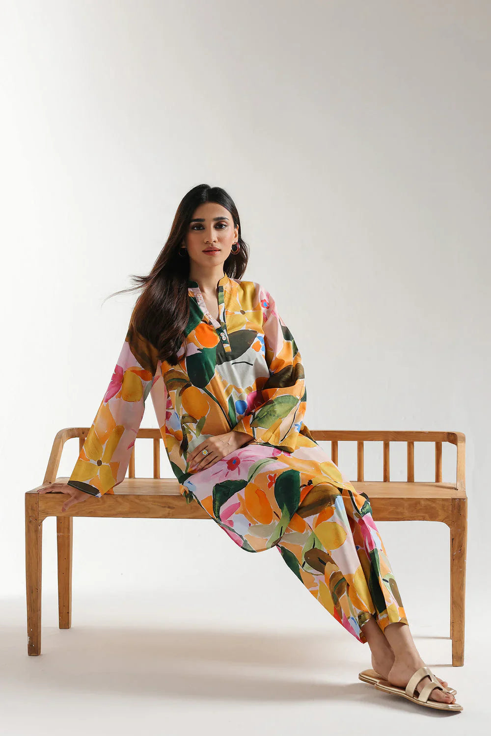 02 Piece Stitched Cotton Suit - Ready To Wear