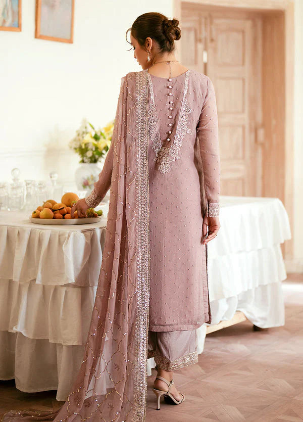 03 Piece Stitched Chiffon Suit - Ready To Wear