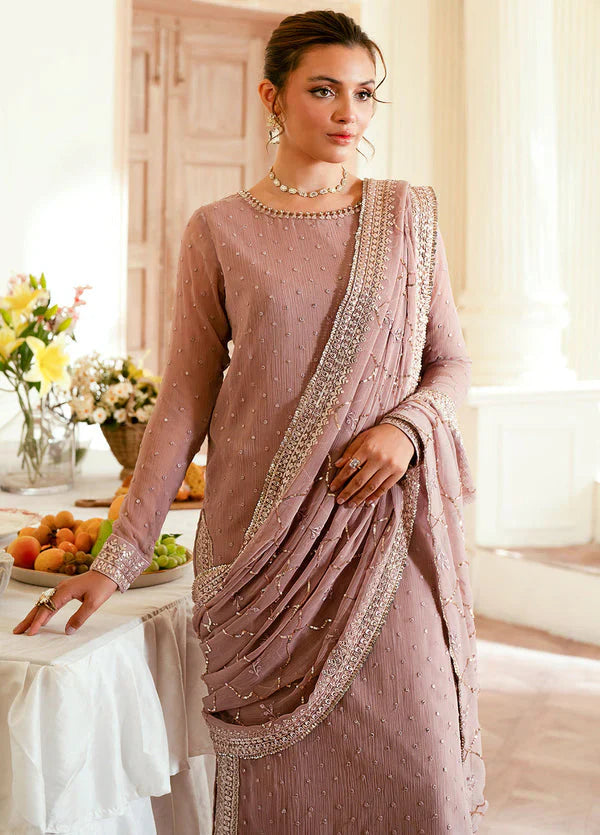03 Piece Stitched Chiffon Suit - Ready To Wear