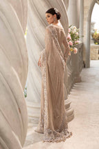 Heavy Embroidered Net 3-Piece Stitched Suit with Adda Work & Jhall Embroidered Dupatta | Ready To Wear