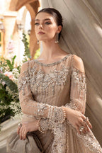 Heavy Embroidered Net 3-Piece Stitched Suit with Adda Work & Jhall Embroidered Dupatta | Ready To Wear
