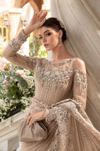 Heavy Embroidered Net 3-Piece Stitched Suit with Adda Work & Jhall Embroidered Dupatta | Ready To Wear