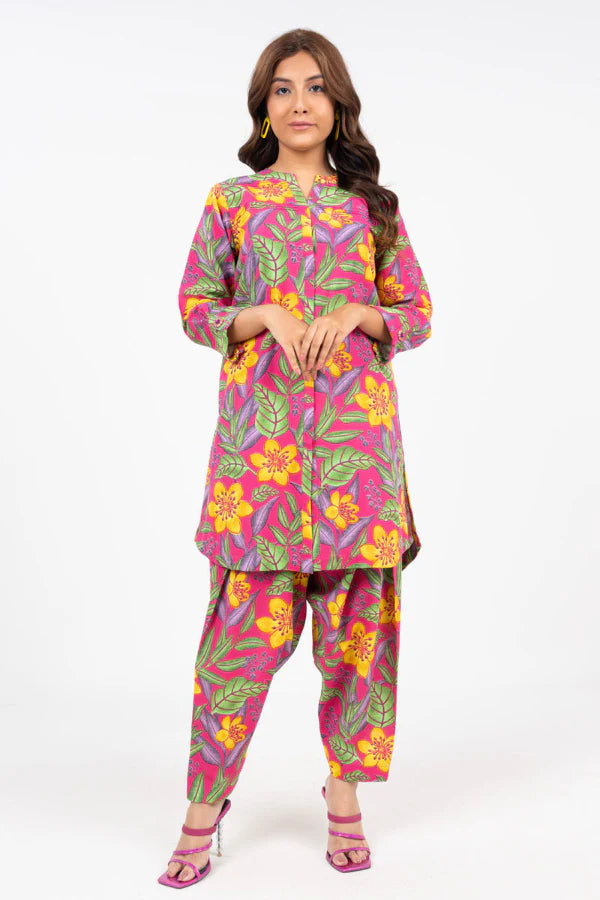 02 Piece Stitched Cotton Suit - Ready To Wear