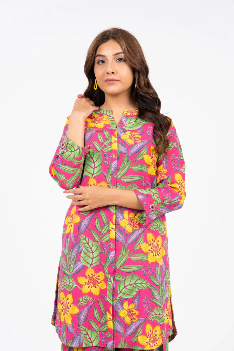 02 Piece Stitched Cotton Suit - Ready To Wear