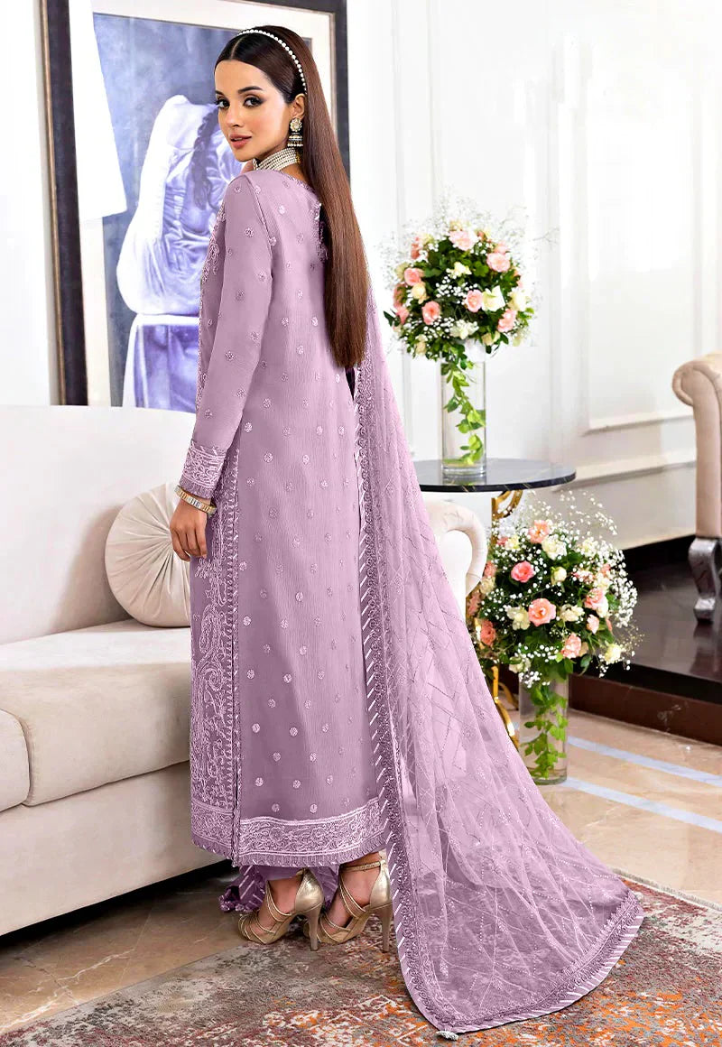 03 Piece Stitched Chiffon Suit - Ready To Wear