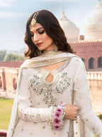 03 Piece Stitched Chiffon Embroidered Suit - Ready To Wear