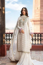 03 Piece Stitched Chiffon Embroidered Suit - Ready To Wear