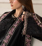03 Piece Stitched Chiffon Suit - Ready To Wear