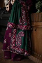 03 Piece Stitched Embroidered Cotton Suit - Ready To Wear