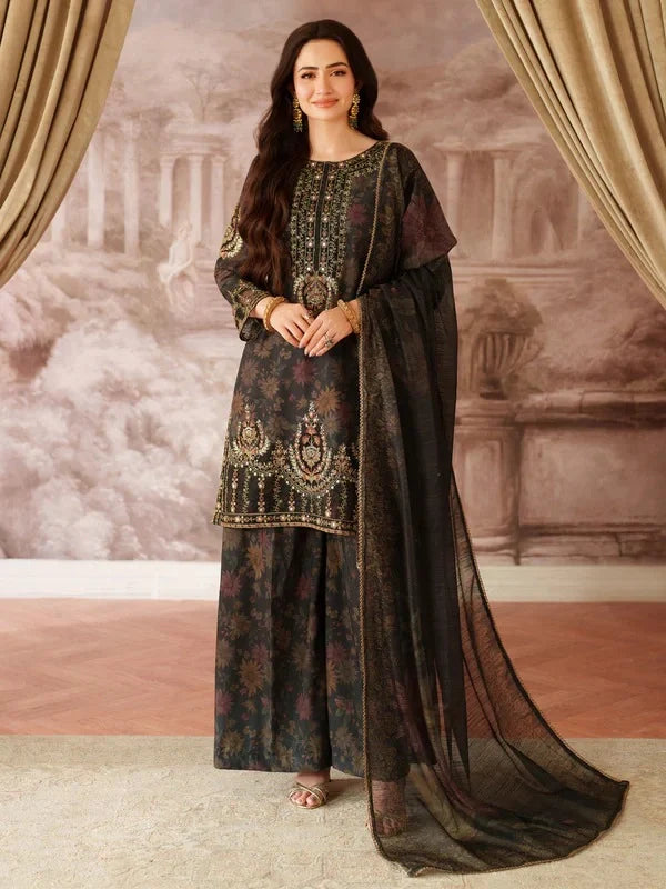 Embroidered Lawn 3 Piece Stitched Suit
