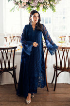 03 Piece Stitched Luxury Chiffon Dress - Ready To Wear