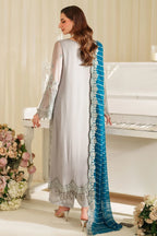 03 Piece Stitched Embroidery Chiffon Suit - Ready To Wear