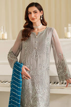 03 Piece Stitched Embroidery Chiffon Suit - Ready To Wear