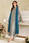 03 Piece Stitched Embroidery Chiffon Suit - Ready To Wear