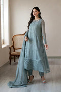 03 Piece Stitched Chiffon Suit - Ready To Wear