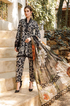 Embroidered Printed Lawn 3-Piece Stitched Suit – A Line Style Ready To Wear