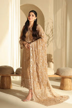 03-Piece Pure Chiffon Suit With Embroidery - Ready to Wear