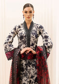 Digital Printed Lawn 3-Piece Stitched Suit with Embroidered Daman & Chiffon Dupatta | Ready To Wear