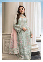 03 Piece Stitched Chiffon Embroidery Suit - Ready To Wear