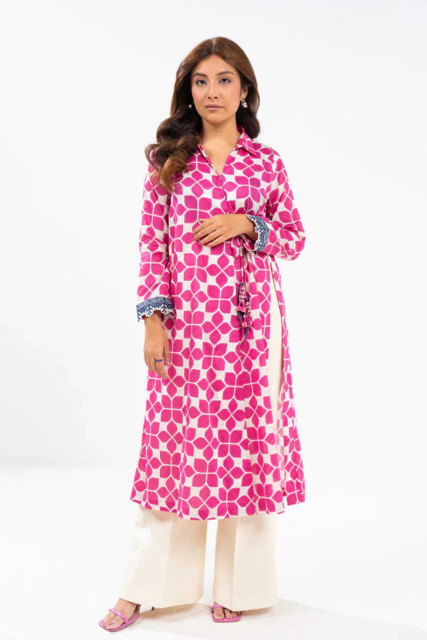 02 Piece Stitched Cotton Suit - Ready To Wear