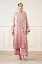 03 Piece Stitched Chiffon Embroidery Suit - Ready To Wear