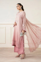 03 Piece Stitched Chiffon Embroidery Suit - Ready To Wear