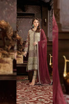 03 Piece Stitched Chiffon Suit - Ready To Wear