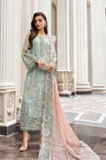 03 Piece Stitched Chiffon Embroidery Suit - Ready To Wear