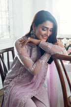 03 Piece Stitched Chiffon Embroidery Suit - Ready To Wear