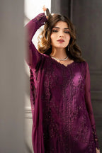 03 Piece Stitched Chiffon Suit - Ready To Wear