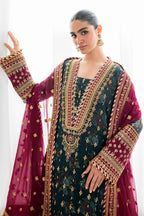 03 Piece Stitched Chiffon Embroidery Suit - Ready To Wear